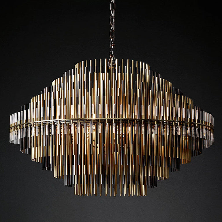 Emile Industrial Wind Round Chandelier 50" 60"( customized size)