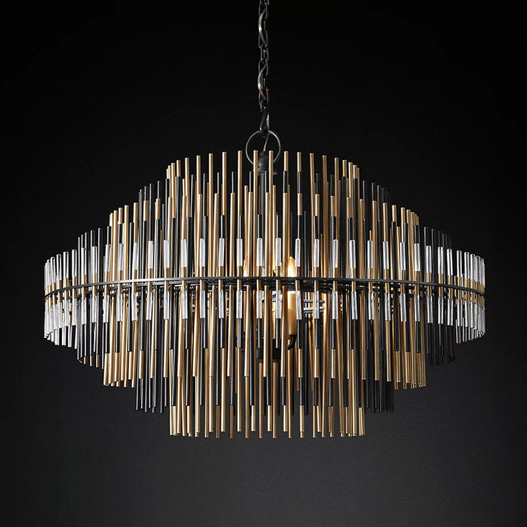 Emile Industrial Wind Round Chandelier 50" 60"( customized size)