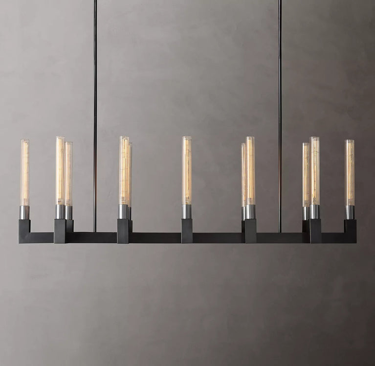 Cannele Linear Candlestick Linear Chandelier Light 55"