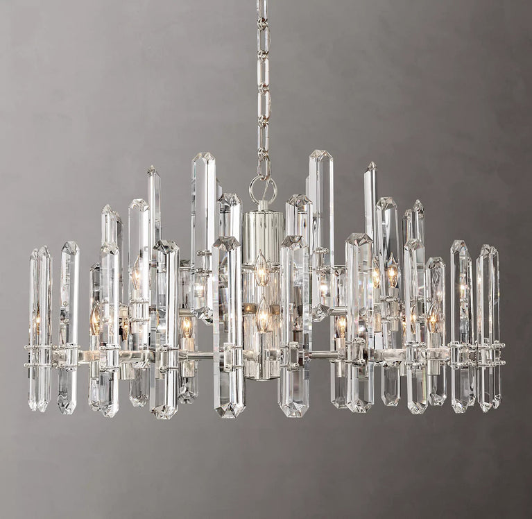 Bonnington Crystal Round Chandelier 37"