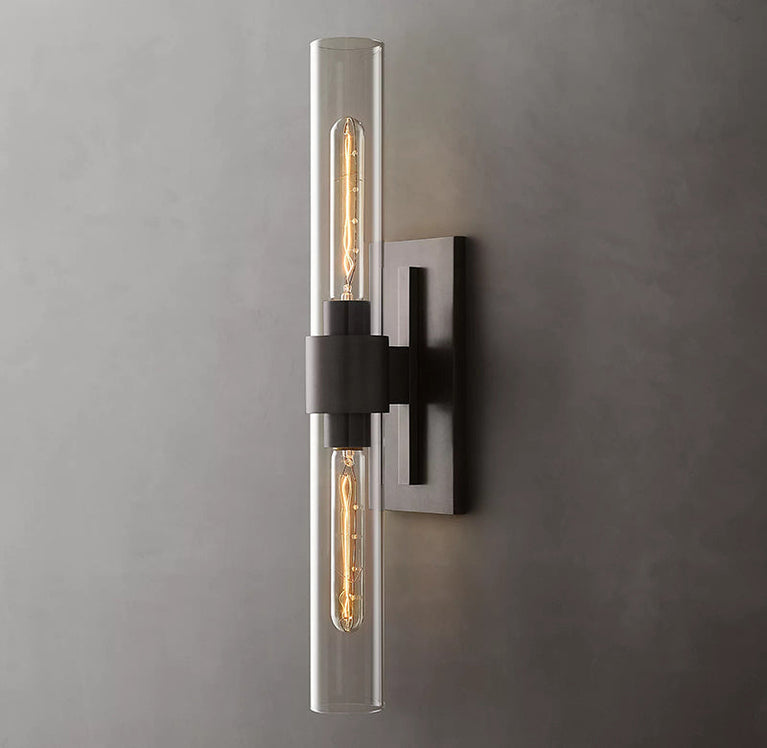 Ravelle Glass Linear Wall Sconce 23”H