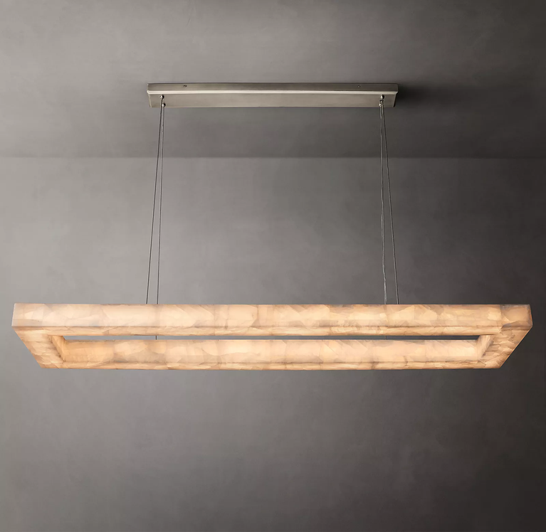 Rivage Rectangle Chandelier 72"