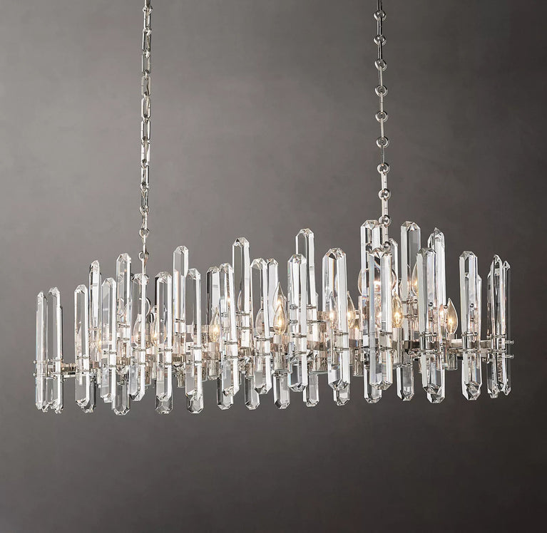 Bonnington Crystal Rectangle Chandelier 54"