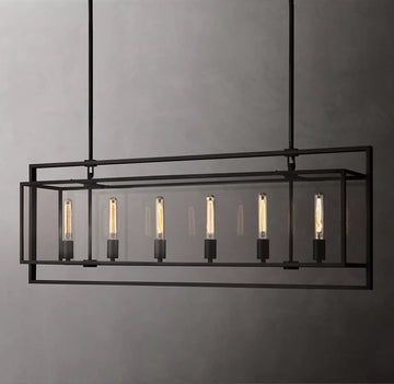Fiona Rectangular chandelier W44"( customized)