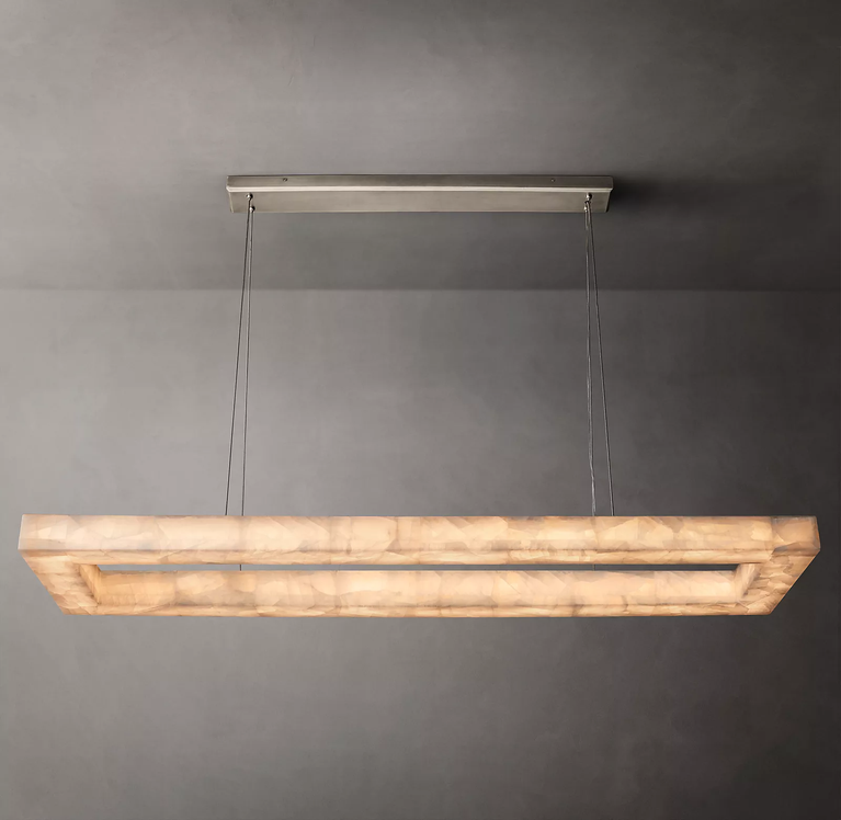 Rivage Rectangle Chandelier 72"