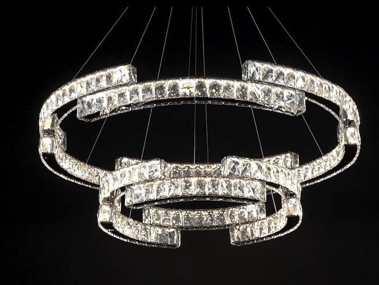 Double layer crystal chandelier (customized)