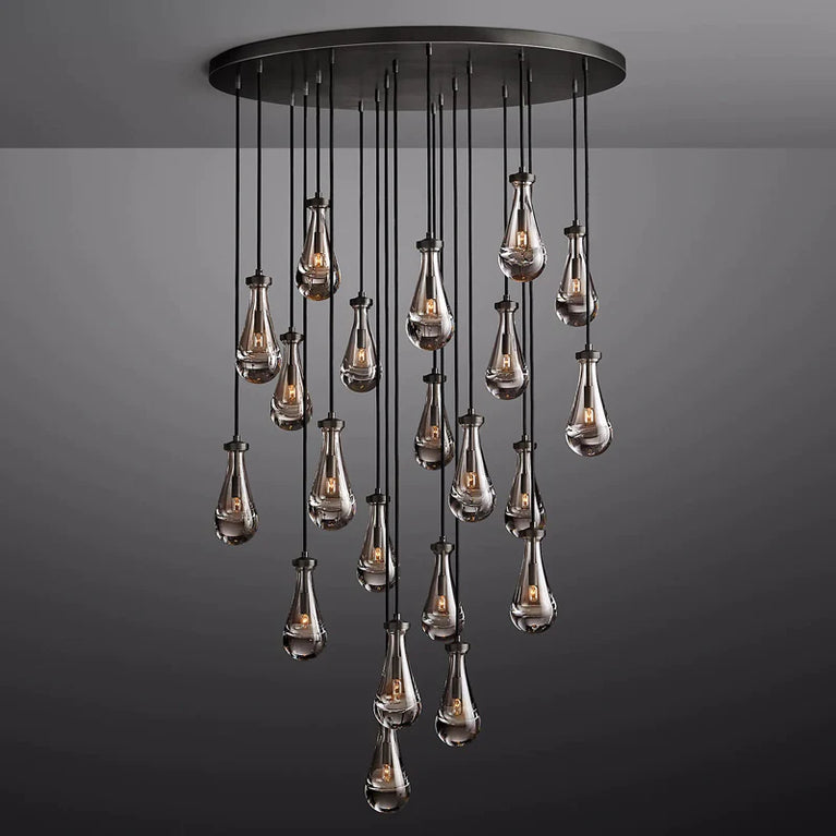 RAINDROP Drew Modern Round 21-Light Chandelier