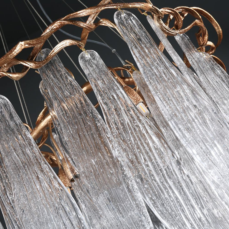 Round Waterfall Chandelier