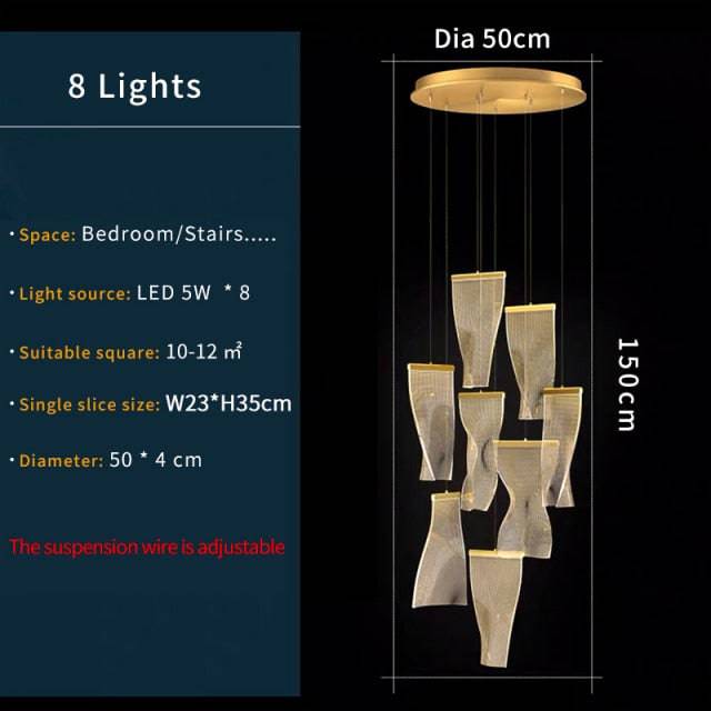Sali Modern Suspension Round Chandelier