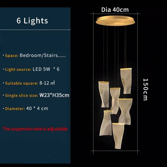 Sali Modern Suspension Round Chandelier