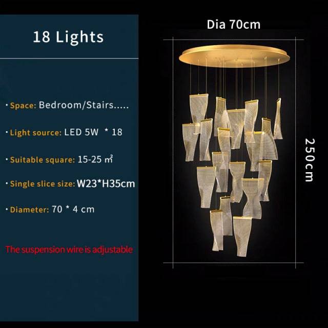 Sali Modern Suspension Round Chandelier