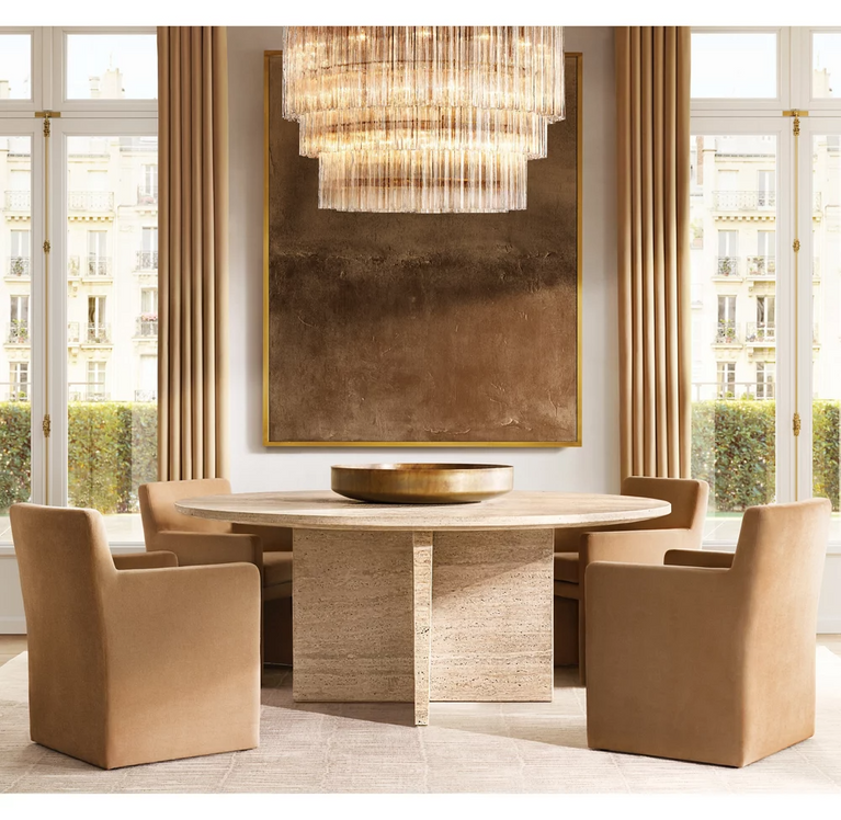 Caesar Glass Tube 3-Tier Round Chandelier 36"
