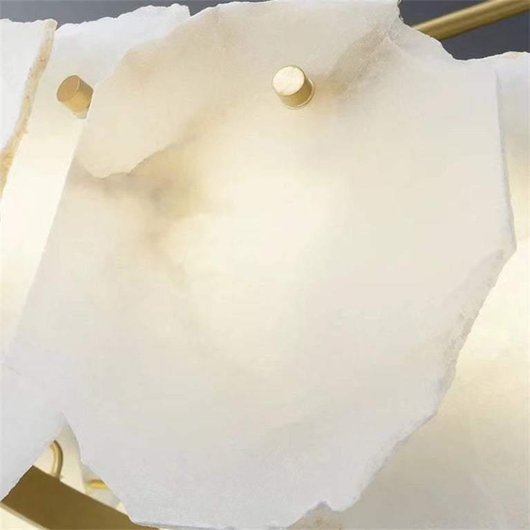 Modern August Marble Linear Chandelier