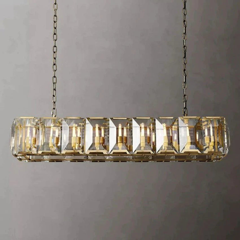Harlow Crystal Rectangle Chandelier 74"
