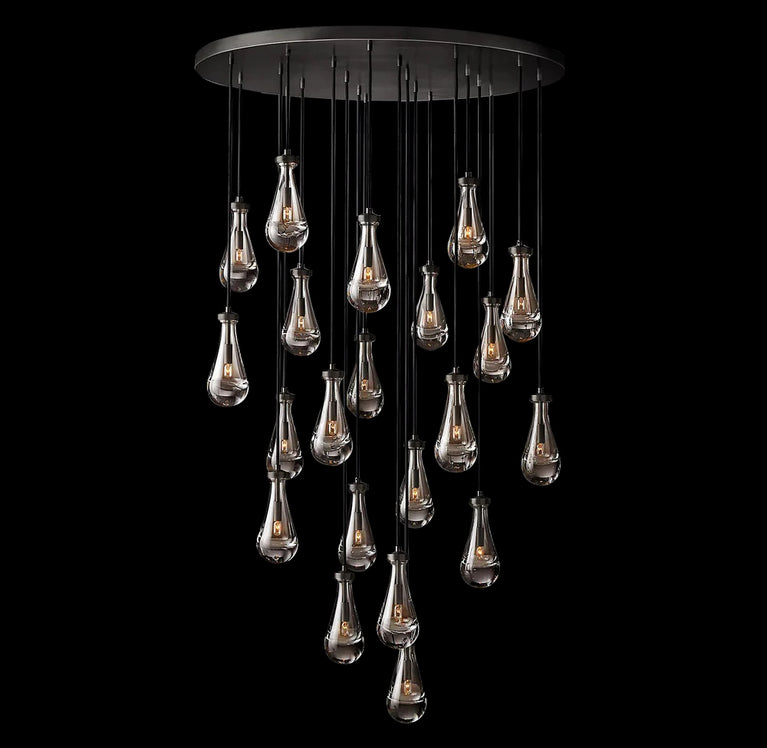RAINDROP Drew Modern Round 21-Light Chandelier