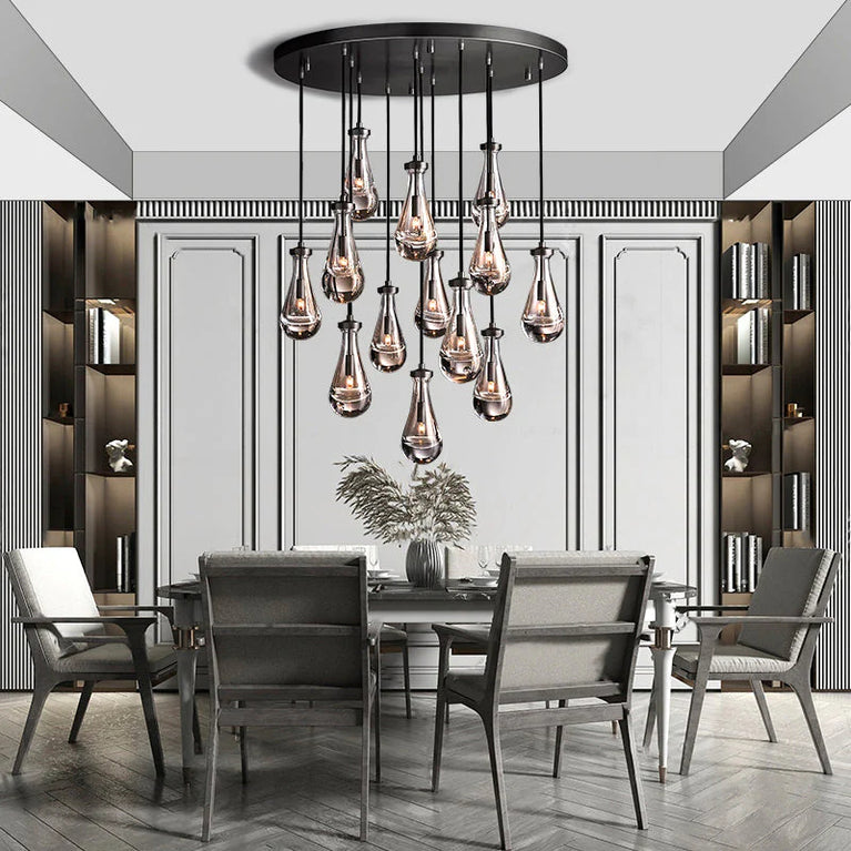 Raindrop De Round Chandelier 36"