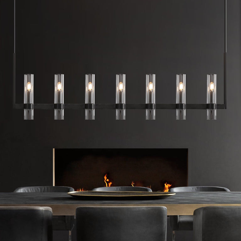 Ravelle Glass Linear Chandelier 50"(customized)