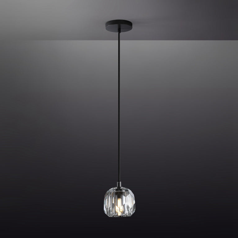 Bille De Clear Crystal Double Ball Pendant Lighting