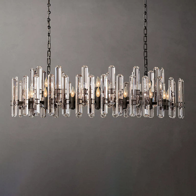 Bonnington Crystal Rectangle Chandelier 54"
