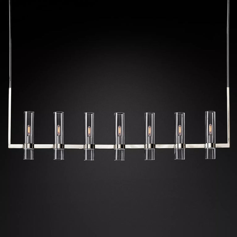 Ravelle Glass Linear Chandelier 50"(customized)