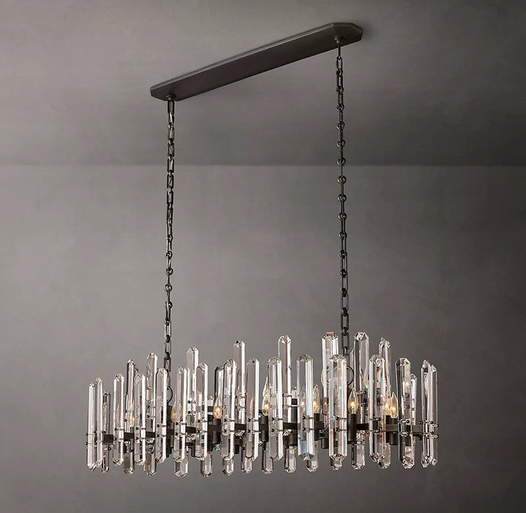Bonnington Crystal Rectangle Chandelier 54"