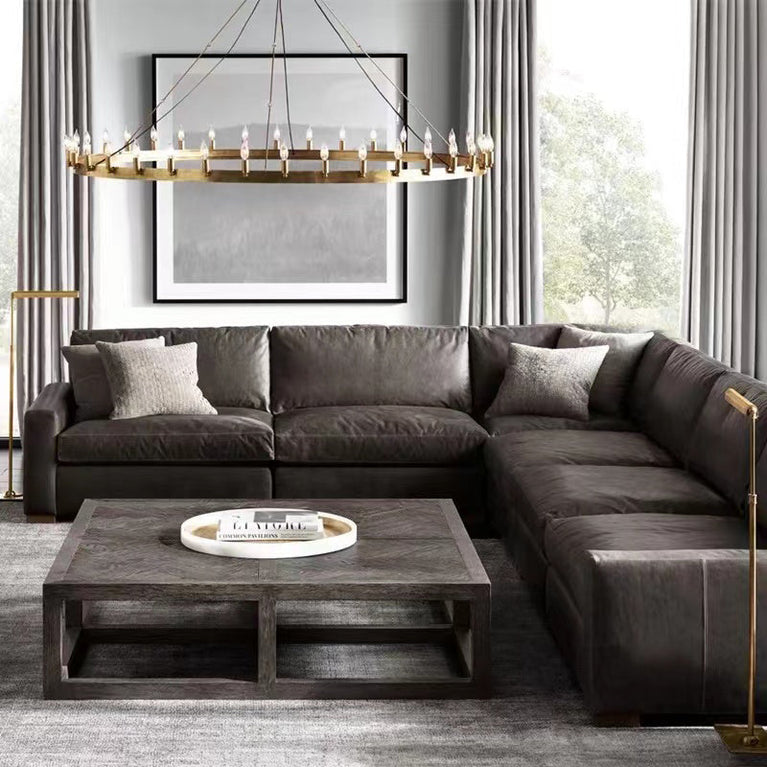 Vintage Filament Round Chandelier