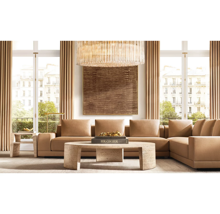 Caesar Glass Tube Round Chandelier 36" For Living Room