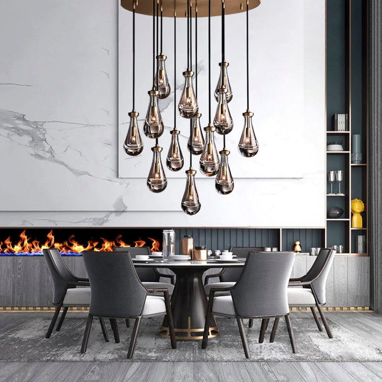 Raindrop De Round Chandelier 36"