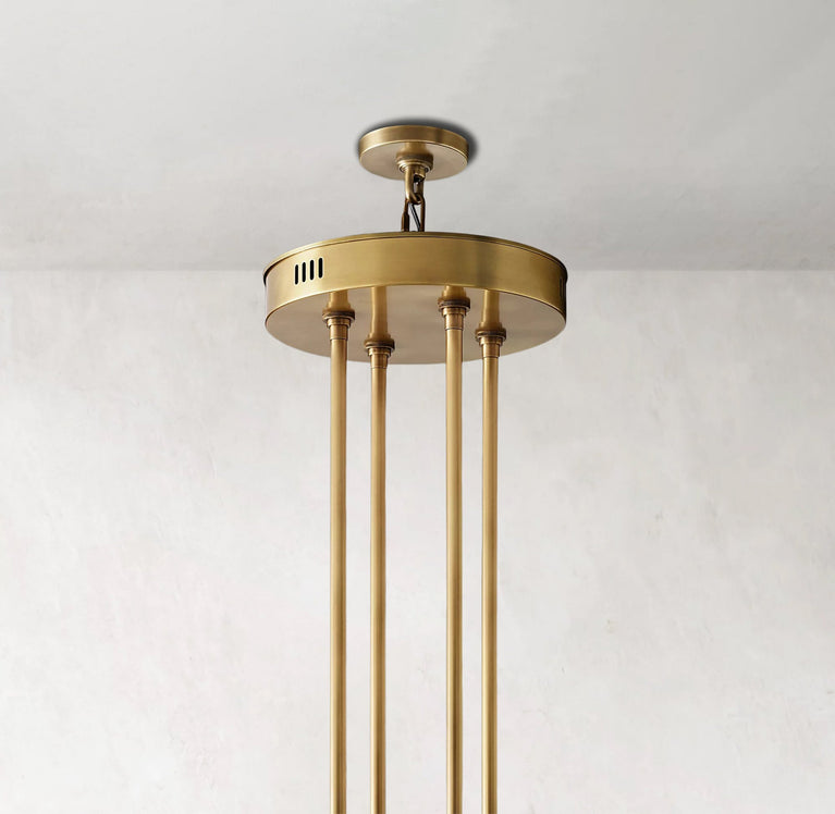 Arcachones Led Round Two-tier Chandelier 60"