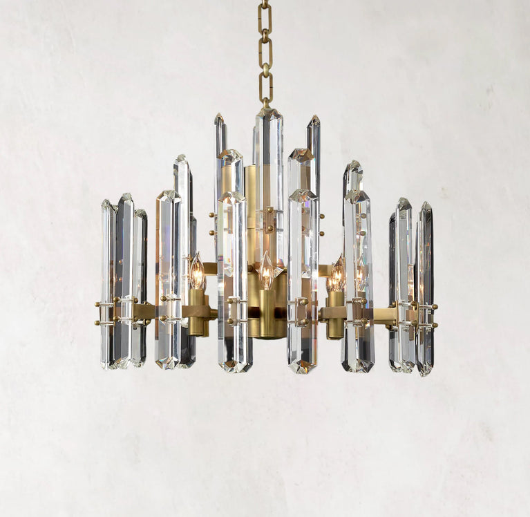 Bonnington Round Chandelier 24" Crystal Chandelier