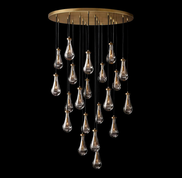 RAINDROP Drew Modern Round 21-Light Chandelier