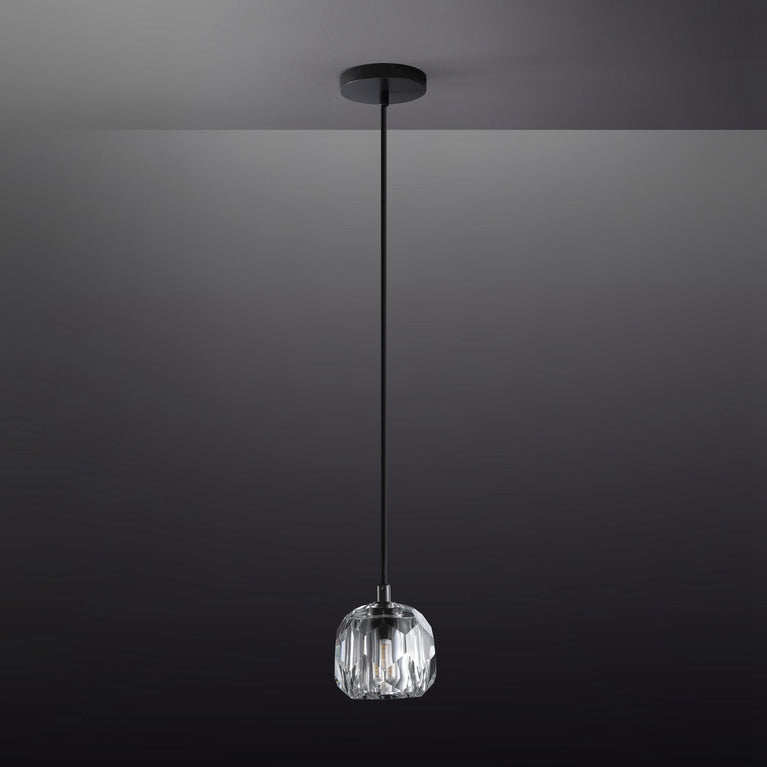 Bille De Clear Crystal Double Ball Pendant Lighting