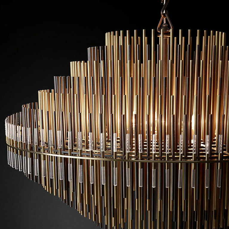Emile Industrial Wind Round Chandelier 50" 60"( customized size)