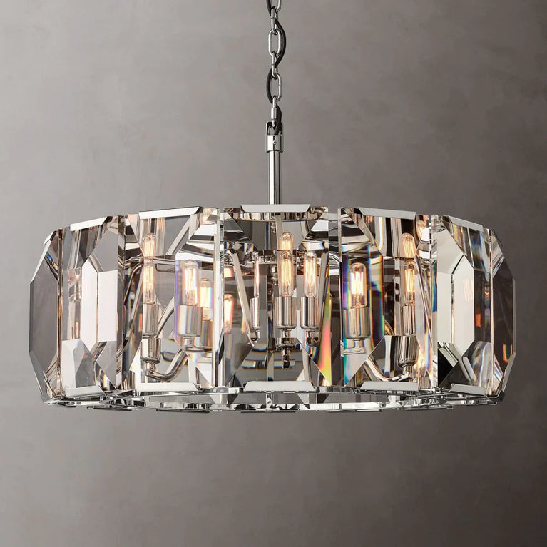 Harlow Crystal Round Chandelier 31"