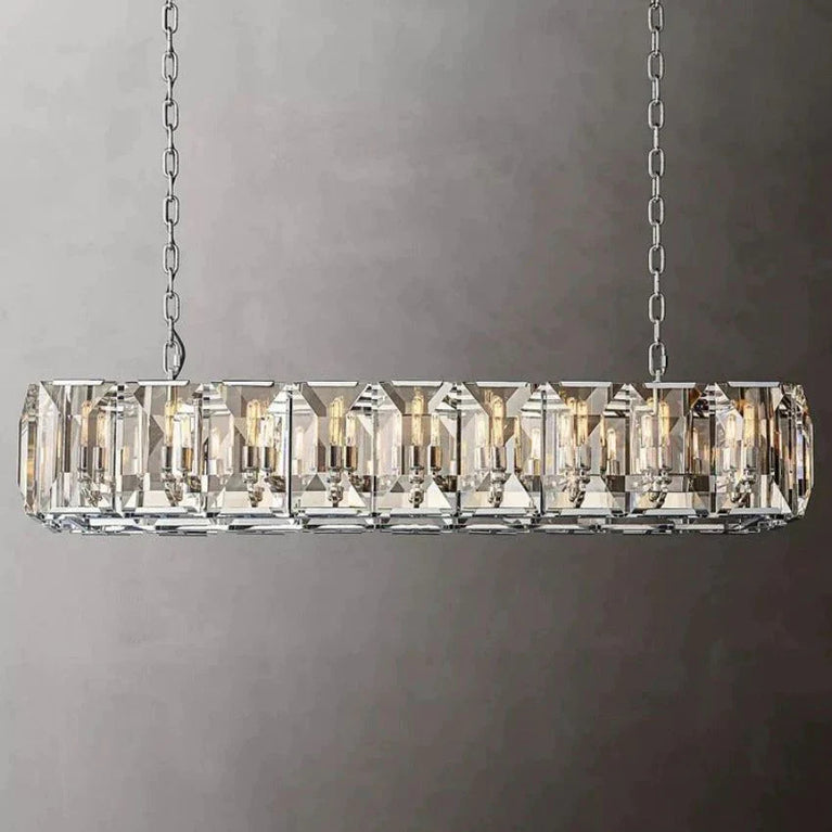 Harlow Crystal Rectangle Chandelier 61"