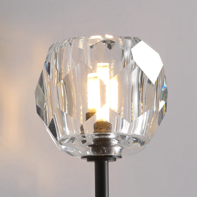 Bille De Clear Crystal Ball Wall Sconce 28"H