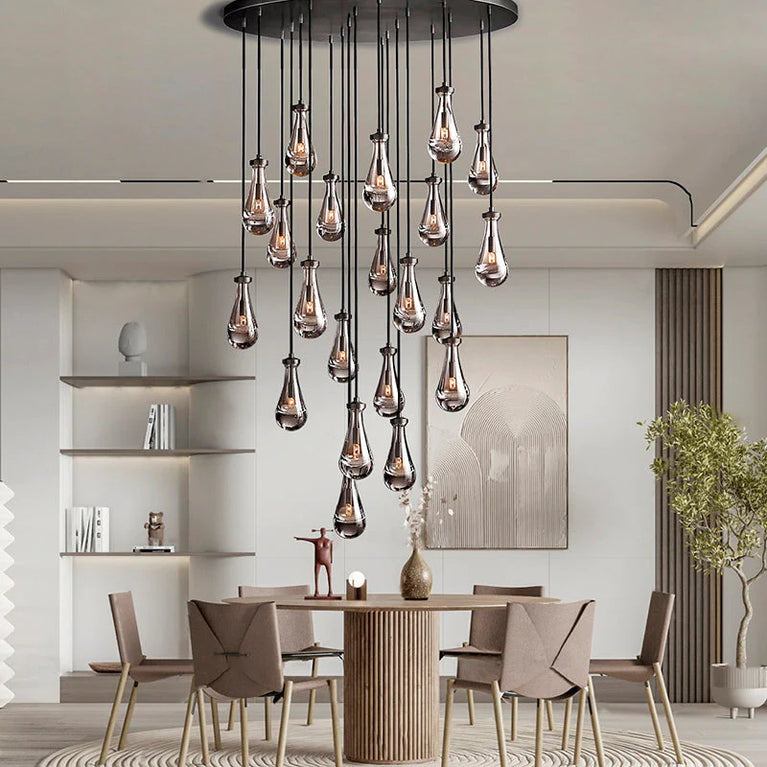 Raindrop De Round Chandelier 36"
