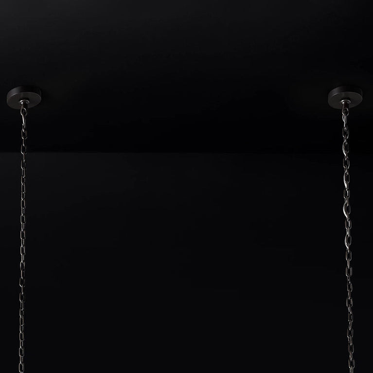 Emile Industrial Wind Rectangular Chandelier 54"