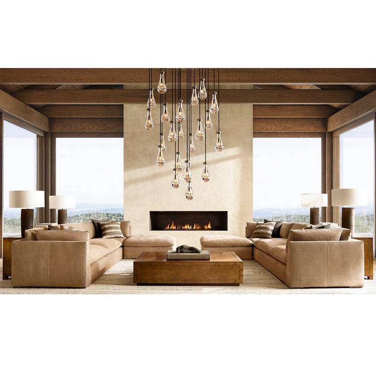 Rain Round Modern Chandelier Light