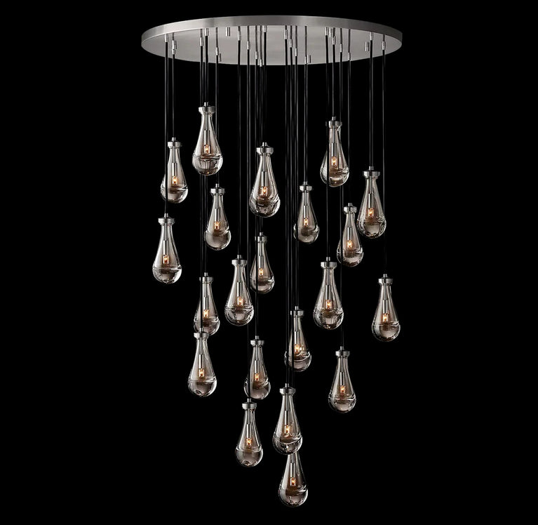 RAINDROP Drew Modern Round 21-Light Chandelier