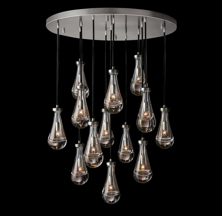 RAINDROP Drew Round 13-Light Chandelier For Living Room