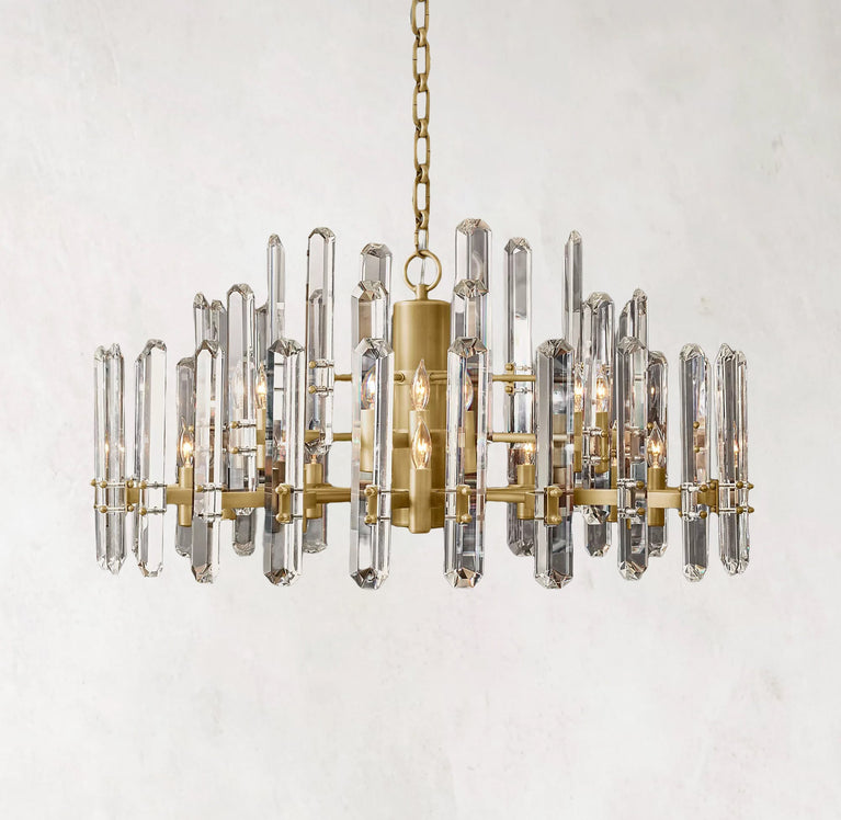 Bonnington Round Chandelier 36" Crystal Chandelier
