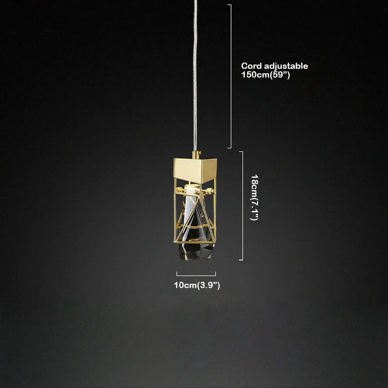 RILEY MODERN CRYSTAL PENDANT 1 LIGHTS