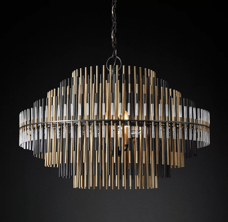 Emile Industrial Wind Round Chandelier 50" 60"( customized size)