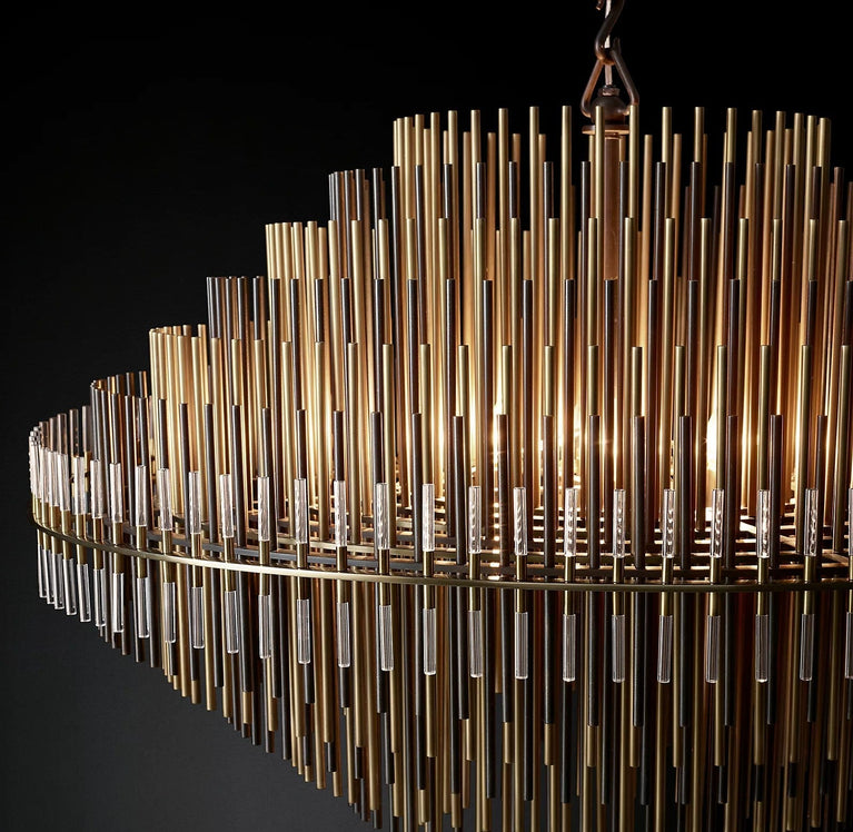 Emile Industrial Wind Round Chandelier 50" 60"( customized size)