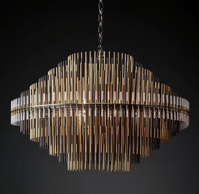 Emile Industrial Wind Round Chandelier 50" 60"( customized size)