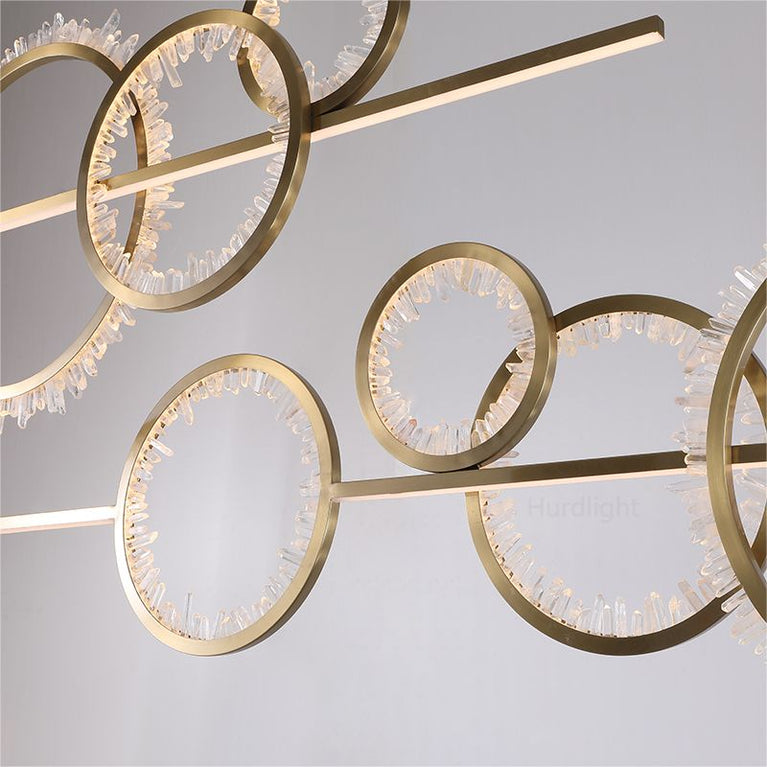 Primary Crystal Cluster Kitchen Island Chandelier chandeliers for dining room,chandeliers for stairways,chandeliers for foyer,chandeliers for bedrooms,chandeliers for kitchen,chandeliers for living room Rbrights