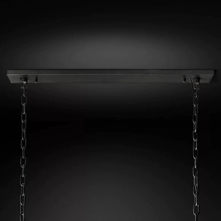 Jean Harlow Crystal Rectangular Chandelier 74"