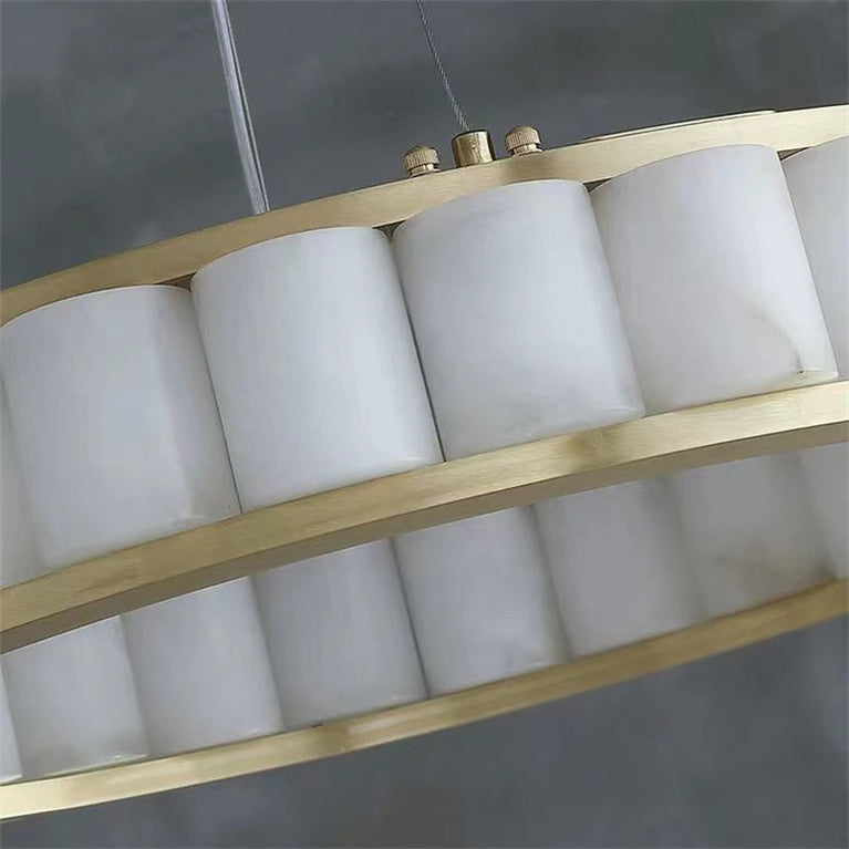Winnie marble Round chandelier 23" 30" 40"