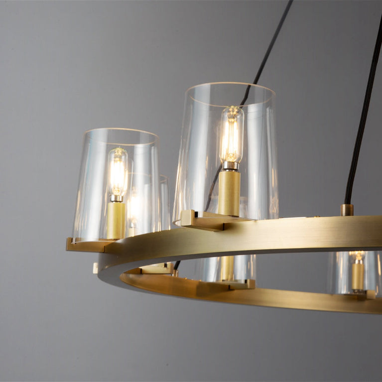 Cielle Round Chandelier Glass 36'' for Living Room